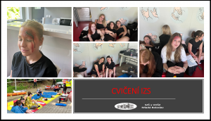 Studenti 3. ročníků jako figuranti při cvičení IZS