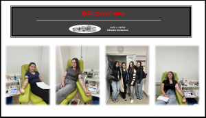 Naše studentky darovaly krev