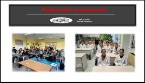 Naše studentky představily obory školy deváťákům